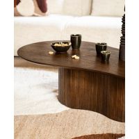 Organische salontafel Jordy - mangohout - 130x70 cm