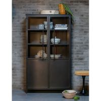 Woood Vitrinekast Exhibit Metaal Zwart