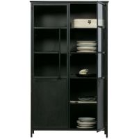 Woood Vitrinekast Exhibit Metaal Zwart