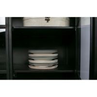 Woood Vitrinekast Exhibit Metaal Zwart