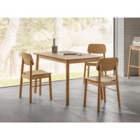 Nøra Elin eetkamerstoel | naturel oak onderstel | matt oak - naturel