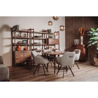 Tower Living Falcone wandkast lage deur - 90 cm - bruin