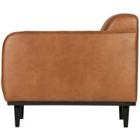 Fauteuil Statement Met Arm Eco Leer Cognac