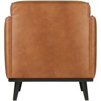 Fauteuil Statement Met Arm Eco Leer Cognac