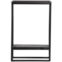 Febe wandrek verticaal metaal zwart