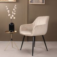 DS4U Gaby armstoel velvet champagne - OUTLET B