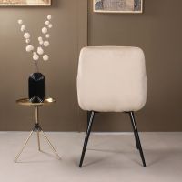 DS4U Gaby armstoel velvet champagne - OUTLET B