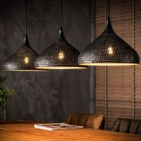 Fraaai Gear hanglamp zwart/bruin trechter