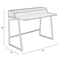 Giorgio bureau hout van het woonmerk Puur