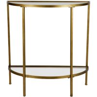Woood Sidetable Goddess Antique Brass