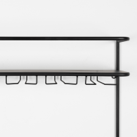 Guuji wijnrek MDF/rattan van het woonmerk Puur