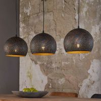 Fraaai Gear hanglamp zwart/bruin 3L