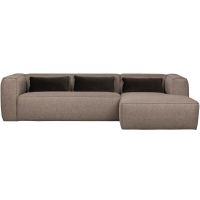 Woood Bean hoekbank rechts incl. kussens gemêleerd