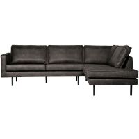 Hoekbank Rodeo Rechts Zwart