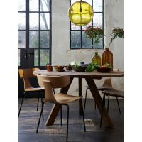 Houten Stoel Form Met Metalen Poot