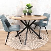 Julio eettafel MDF 120cm eiken van het woonmerk DS4U