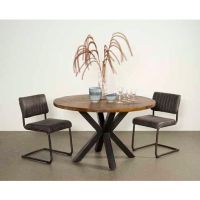 Tower Living Basto eettafel - ø130 cm - bruin