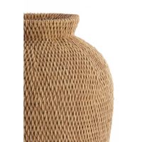 Vedella vaas deco Ø26x28 cm - licht bruin