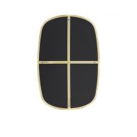 Bralo spiegel 36x1,5x55 cm - helder glas+goud