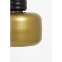 Chania hanglamp Ø20x33 cm - mat zwart-antiek brons