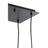 Mezza hanglamp 10L E14 120x18x23 cm - glas bruin
