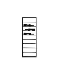 Macaben wijnrek 8 flessen 42x6x120 cm - zwart