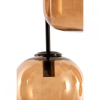 Mezza hanglamp 10L E14 120x18x23 cm - glas bruin