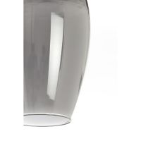 Lukaro hanglamp 5L 104x17x36 cm - antiek brons/glas smoke