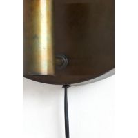 Disc wandlamp Ø30 cm - goud/grijs