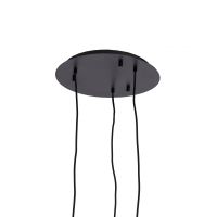 Mezza hanglamp 3L E14 Ø30x23 cm - glas bruin