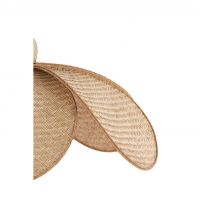 Lavrio hanglamp Ø60,5x30,5 cm - webbing naturel+hout