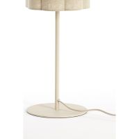 Fringe tafellamp Ø20x70 cm - naturel+crème