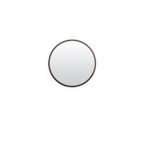 Mamali spiegel Ø41 cm - mangohout bruin