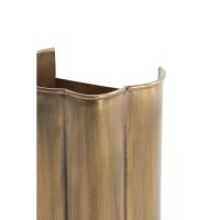 Fringe wandlamp 13,5x9,5x20,5 cm - antiek brons