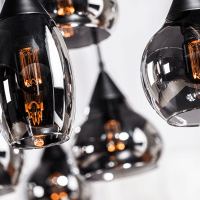 Jaxine hanglamp smoke glas 8L van het woonmerk Vurna