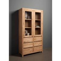 Tower Living Corona vitrinekast - 100 cm - bruin