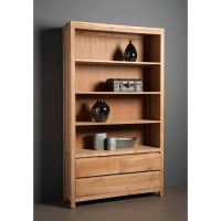 Tower Living Corona boekenkast - 120 cm - bruin