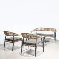 Jonna loungeset 4-delig naturel van het woonmerk Project Y