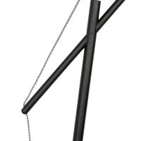 Kiana vloerlamp - zwart