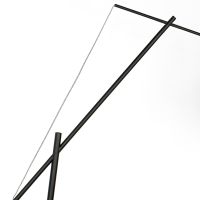 Kiana vloerlamp - zwart