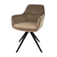 Kick Tom draaibare eetkamerstoel velvet