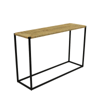 Fay industrial sidetable - zwart - gevlochten - touw
