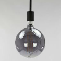 Fraaai LED lamp gloeidraad bol 20 cm E27 grijs