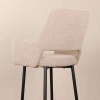 DS4U Lenon barkruk bouclé 2.0 - 75 cm  - beige - OUTLET B