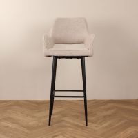 DS4U Lenon barkruk bouclé 2.0 - 75 cm  - beige - OUTLET B