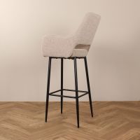 DS4U Lenon barkruk bouclé 2.0 - 75 cm  - beige - OUTLET B