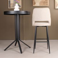 DS4U Lenon barkruk bouclé 2.0 - 75 cm  - beige - OUTLET B