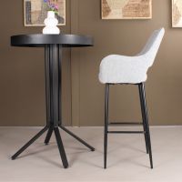 DS4U Lenon barkruk bouclé 2.0 - 75 cm  - grijs - OUTLET B