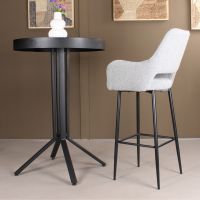 DS4U Lenon barkruk bouclé 2.0 - 75 cm  - grijs - OUTLET B