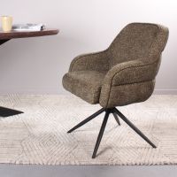 DS4U Loisa armstoel terugdraai - groen | Showroommodel